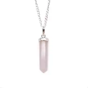 Gemstone Classic Point Pendant – Rose Quartz | www.artisangoods.co.uk 1