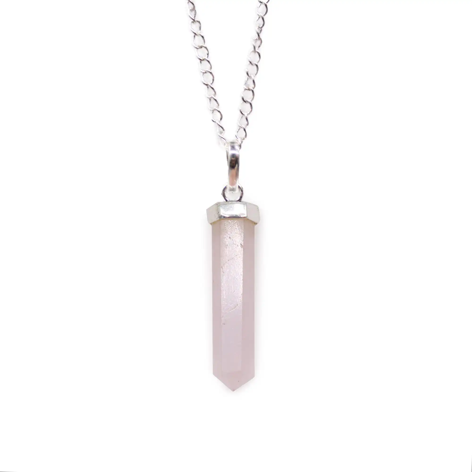 Gemstone Classic Point Pendant – Rose Quartz | www.artisangoods.co.uk 2 Gemstone Classic Point Pendant – Rose Quartz | www.artisangoods.co.uk 1