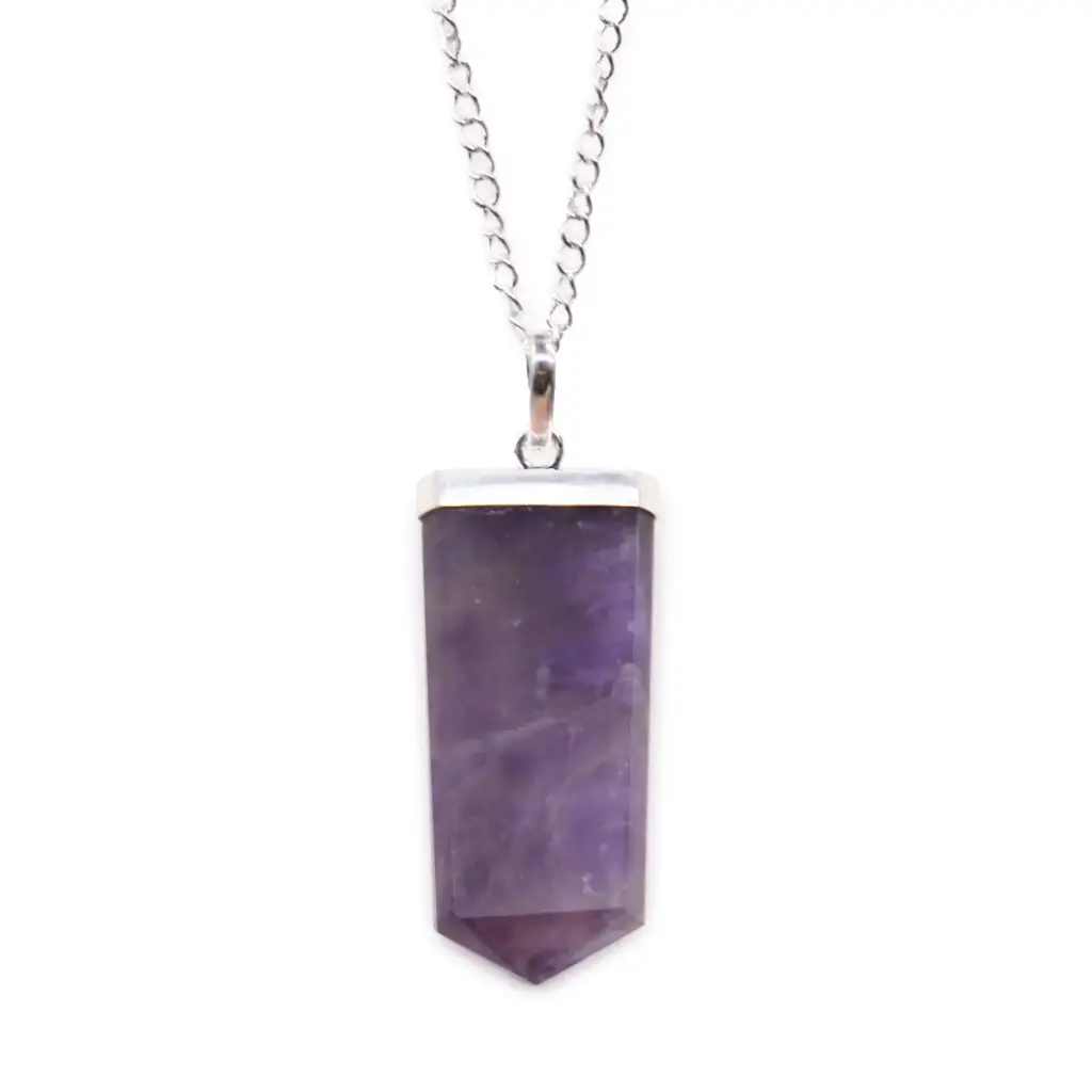 Gemstone Flat Pencil Pendant – Amethyst | www.artisangoods.co.uk 7 Gemstone Flat Pencil Pendant – Amethyst | www.artisangoods.co.uk 7