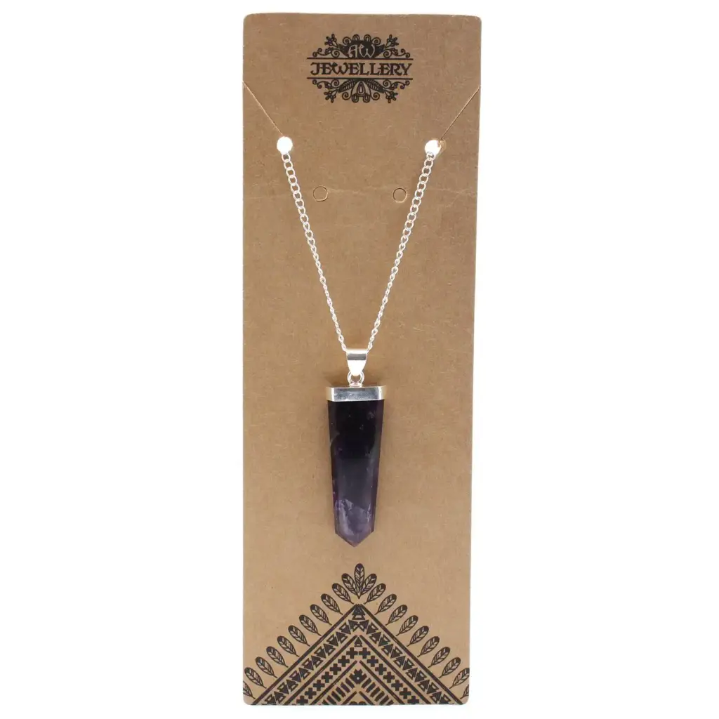 Gemstone Flat Pencil Pendant – Amethyst | www.artisangoods.co.uk 8 Gemstone Flat Pencil Pendant – Amethyst | www.artisangoods.co.uk 8