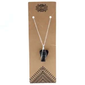 Gemstone Guardian Angel Pendant – Black Agate | www.artisangoods.co.uk 2