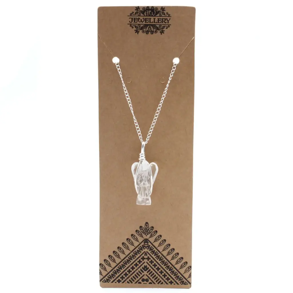 Gemstone Guardian Angel Pendant – Rock Quartz | www.artisangoods.co.uk 3