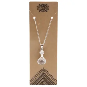 Gemstone Healing Hands Pendant – Rock Quartz | www.artisangoods.co.uk 2