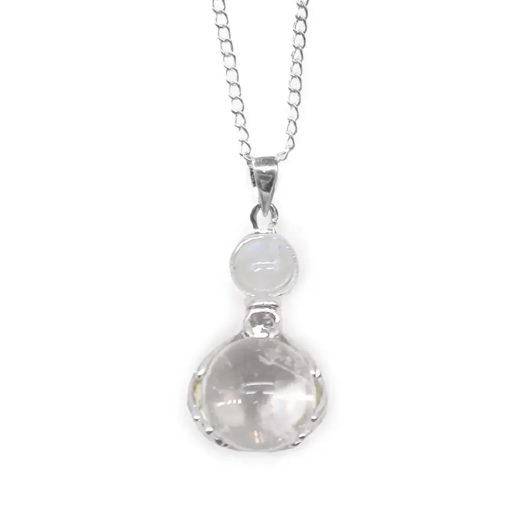 Gemstone Healing Hands Pendant – Rock Quartz | www.artisangoods.co.uk