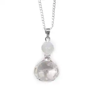 Gemstone Healing Hands Pendant – Rock Quartz | www.artisangoods.co.uk 1