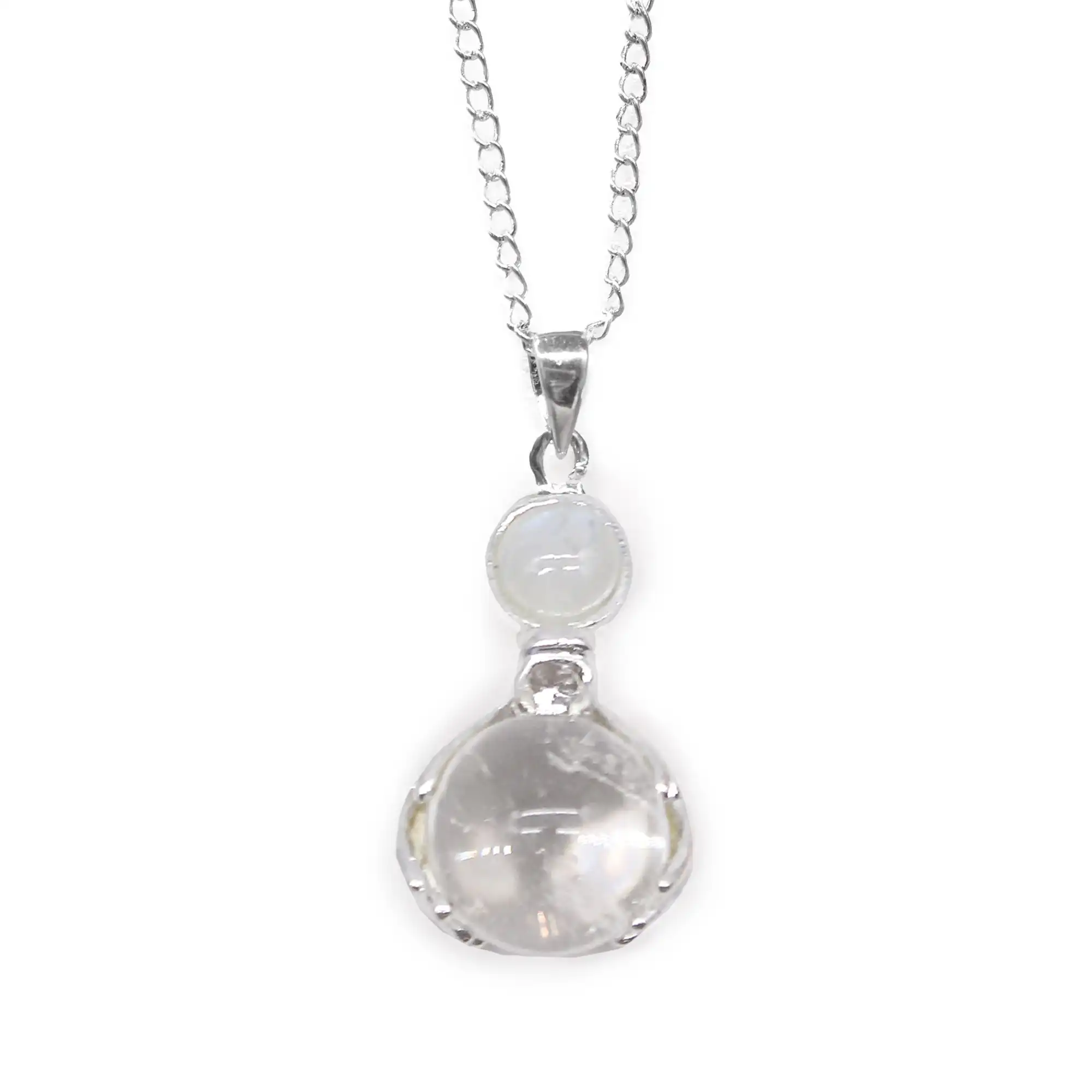 Gemstone Healing Hands Pendant – Rock Quartz | www.artisangoods.co.uk 2 Gemstone Healing Hands Pendant – Rock Quartz | www.artisangoods.co.uk 1