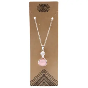 Gemstone Healing Hands Pendant – Rose Quartz | www.artisangoods.co.uk 2