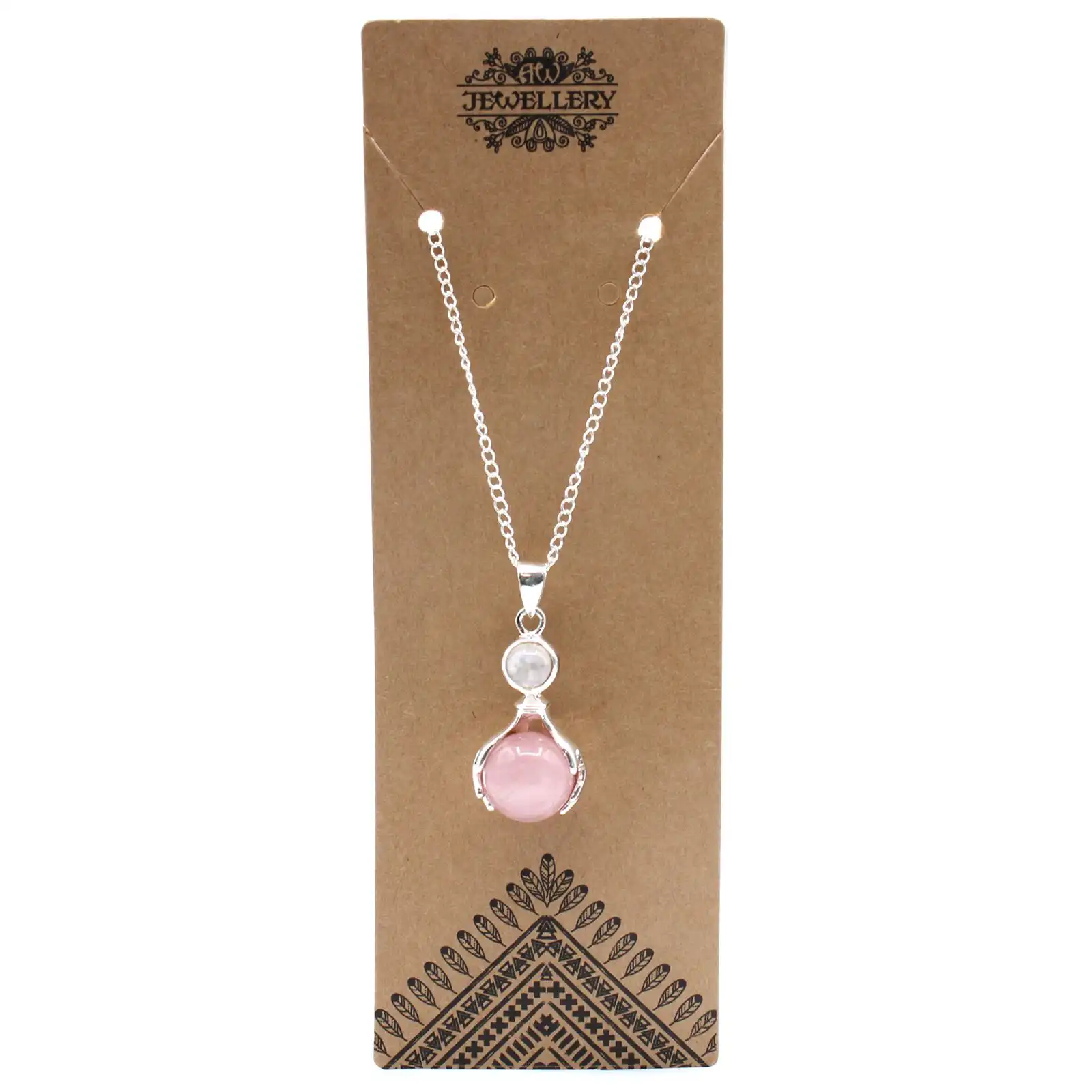 Gemstone Healing Hands Pendant – Rose Quartz | www.artisangoods.co.uk 3 Gemstone Healing Hands Pendant – Rose Quartz | www.artisangoods.co.uk 2
