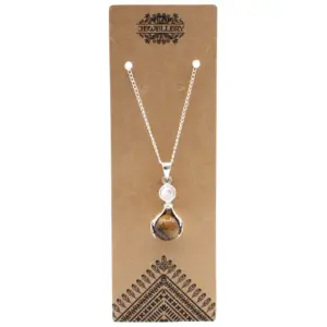 Gemstone Healing Hands Pendant – Tiger Eye | www.artisangoods.co.uk 3
