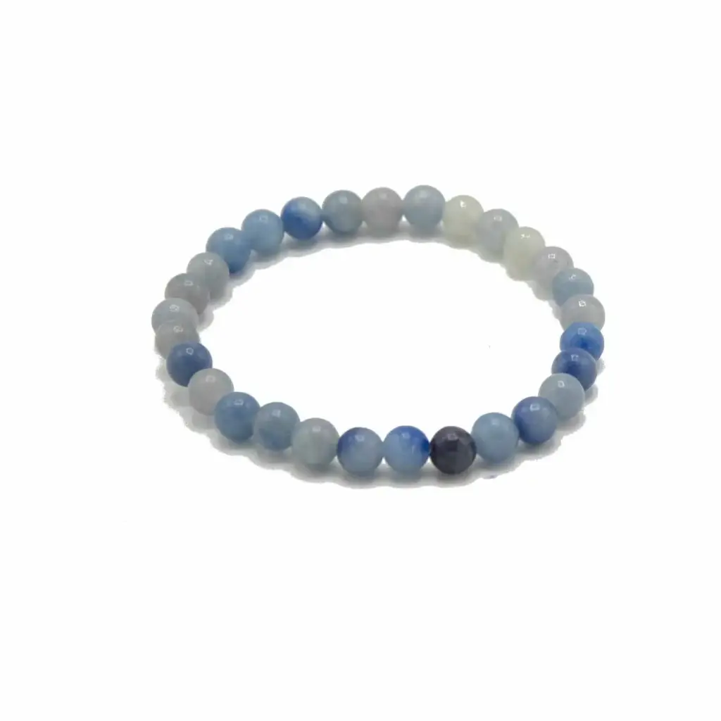 Gemstone Manifestation Bracelet – Blue Lace Agate – Independence | www.artisangoods.co.uk