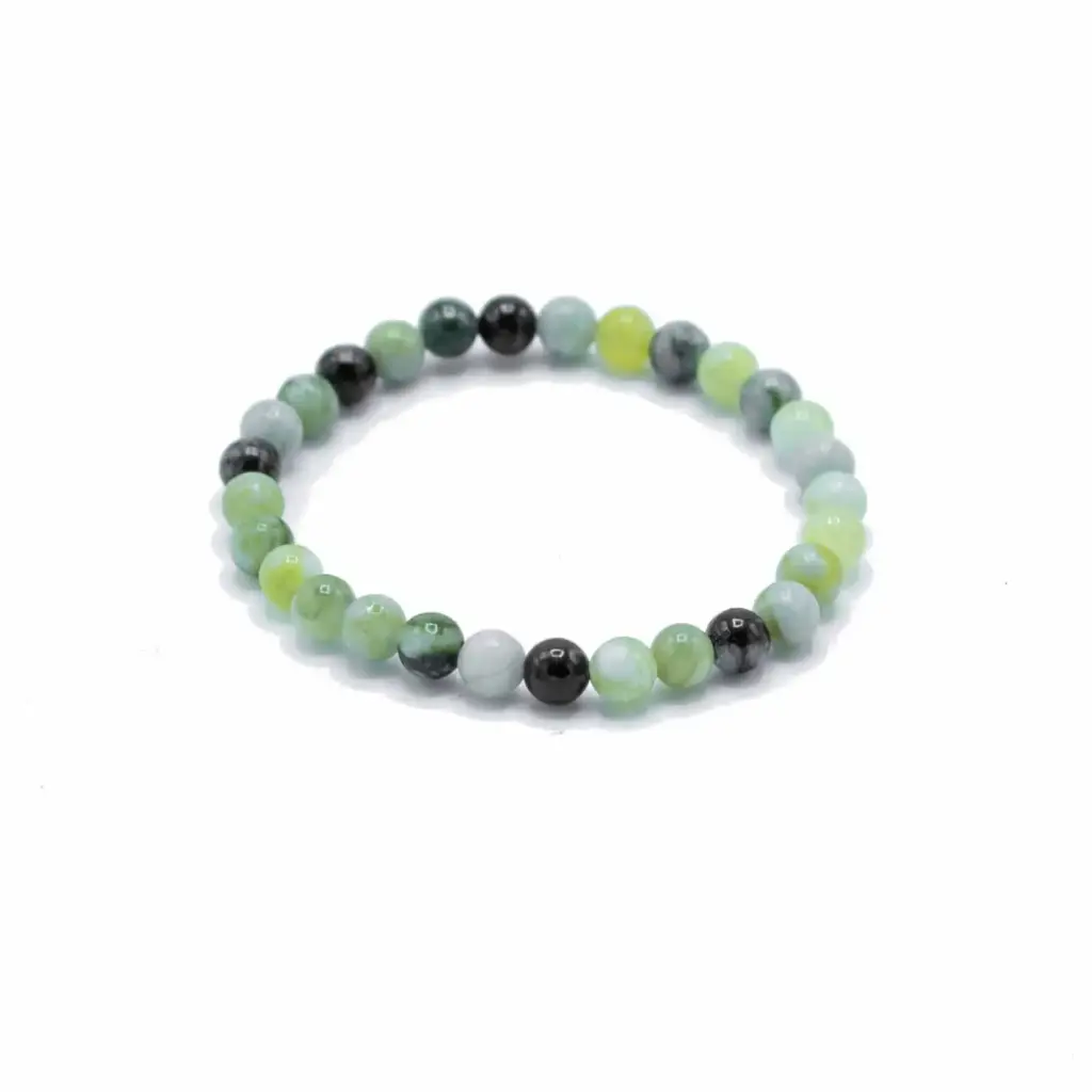 Gemstone Manifestation Bracelet – Olive Jade – Healing | www.artisangoods.co.uk
