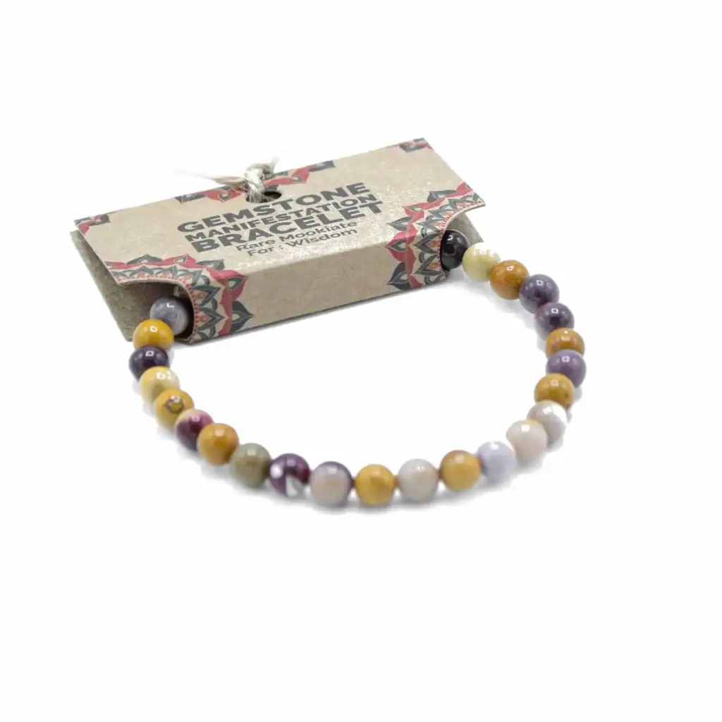 Gemstone Manifestation Bracelet – Rare Mookiate – Wisdom | www.artisangoods.co.uk 2