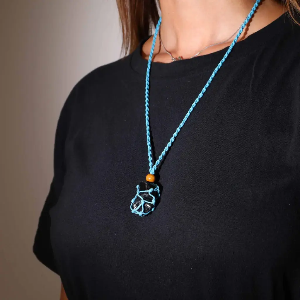 Gemstone Necklace Cord – Blue | www.artisangoods.co.uk 5