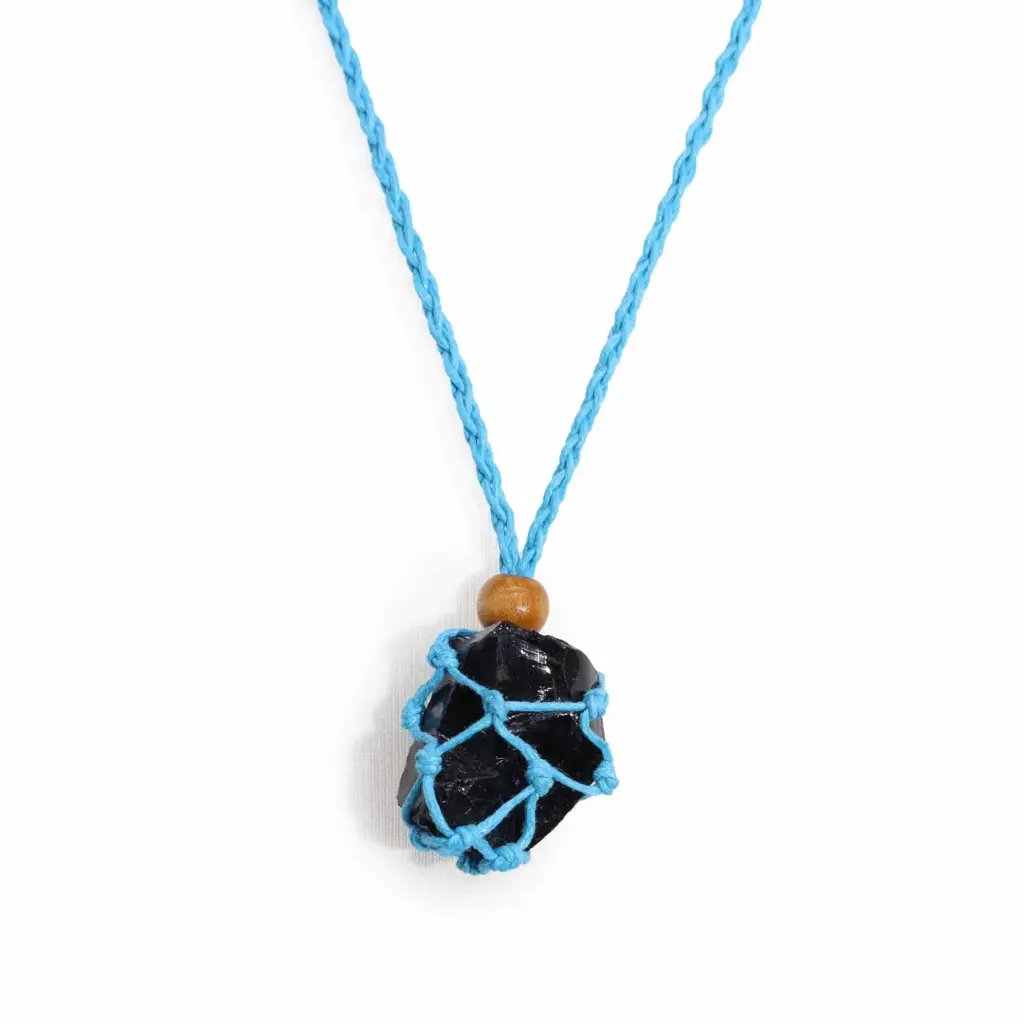 Gemstone Necklace Cord – Blue | www.artisangoods.co.uk