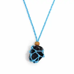 Gemstone Necklace Cord – Blue | www.artisangoods.co.uk