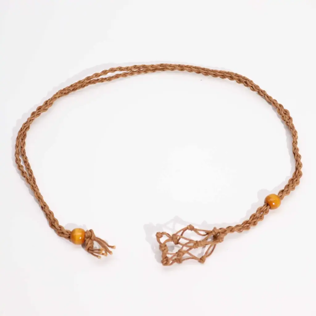 Gemstone Necklace Cord – Brown | www.artisangoods.co.uk 2