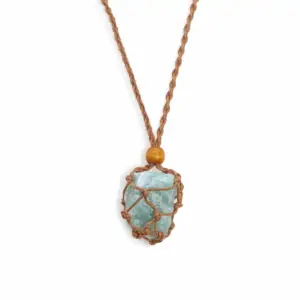 Gemstone Necklace Cord – Brown | www.artisangoods.co.uk