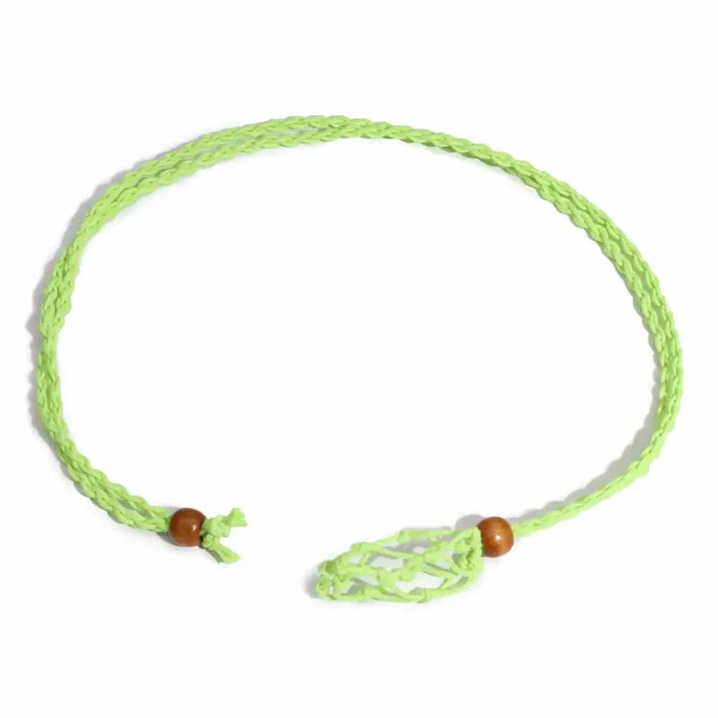 Gemstone Necklace Cord – Green | www.artisangoods.co.uk 6