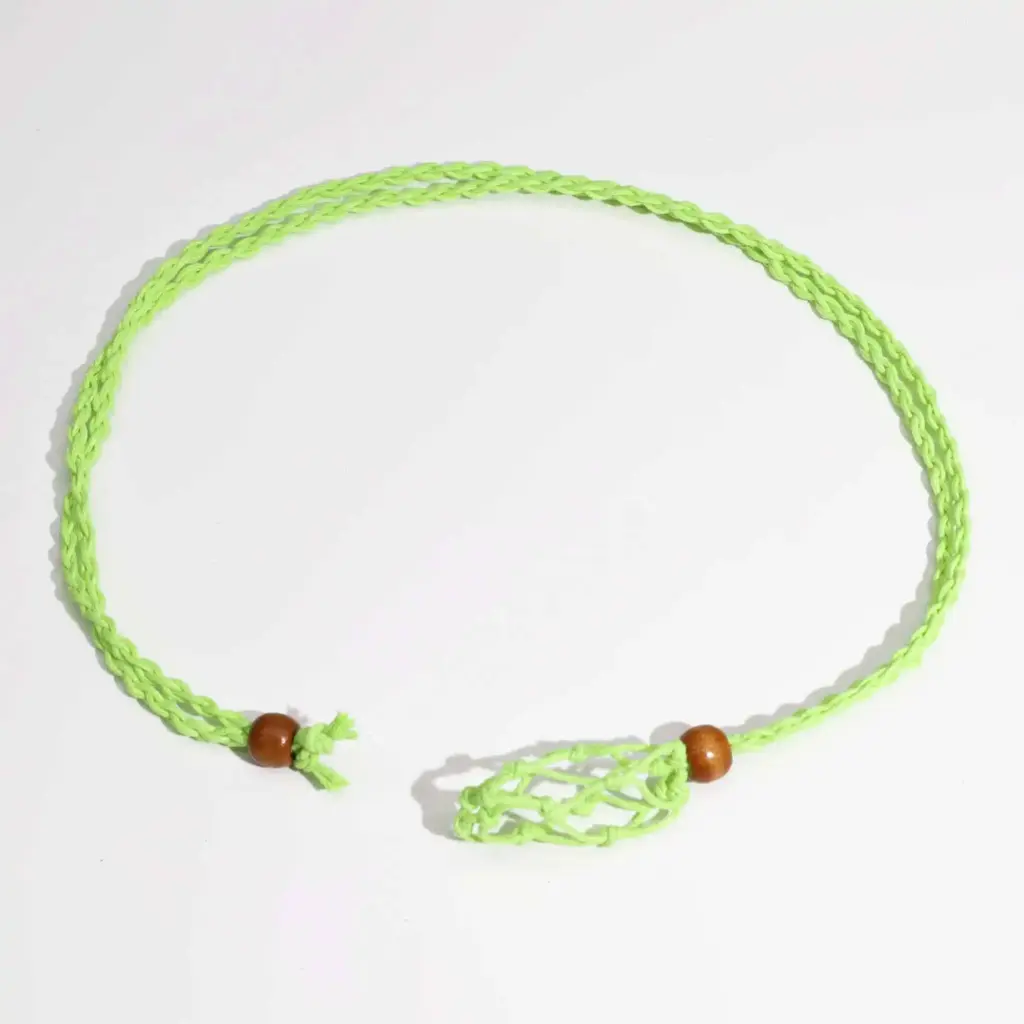 Gemstone Necklace Cord – Green | www.artisangoods.co.uk 2
