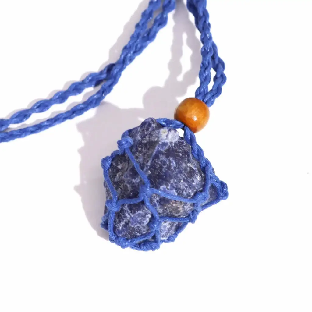 Gemstone Necklace Cord – Navy | www.artisangoods.co.uk 4