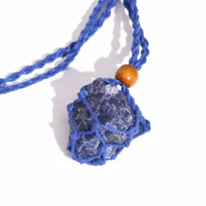 Gemstone Necklace Cord – Navy | www.artisangoods.co.uk 4