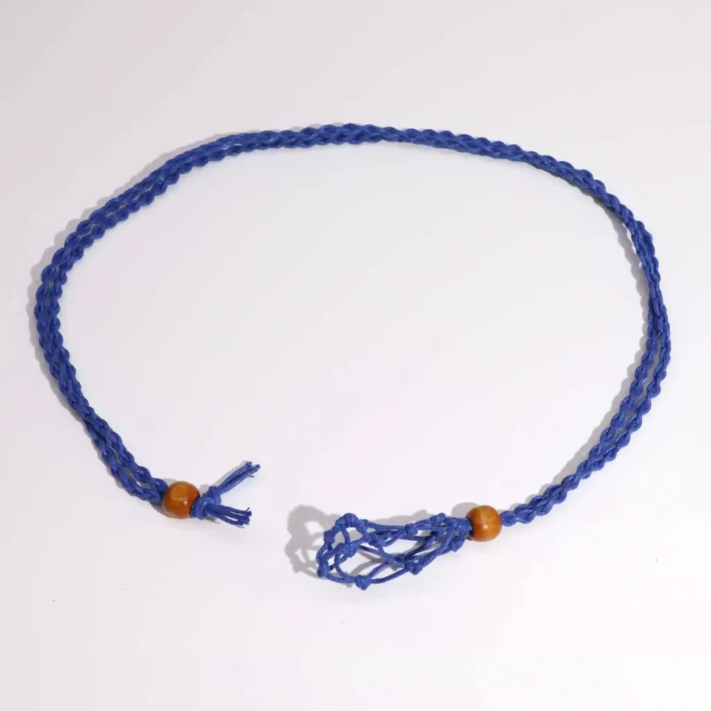Gemstone Necklace Cord – Navy | www.artisangoods.co.uk 2
