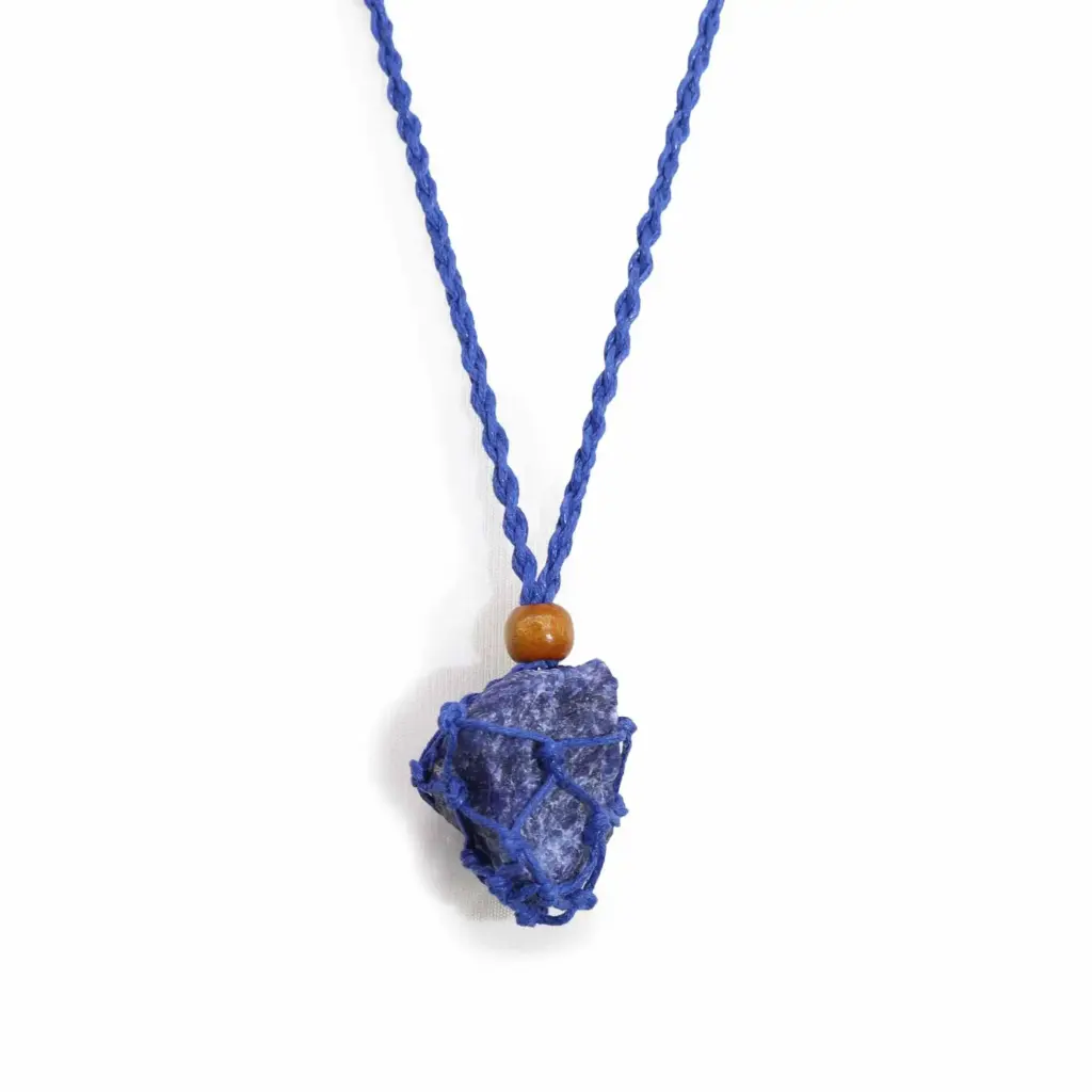 Gemstone Necklace Cord – Navy | www.artisangoods.co.uk