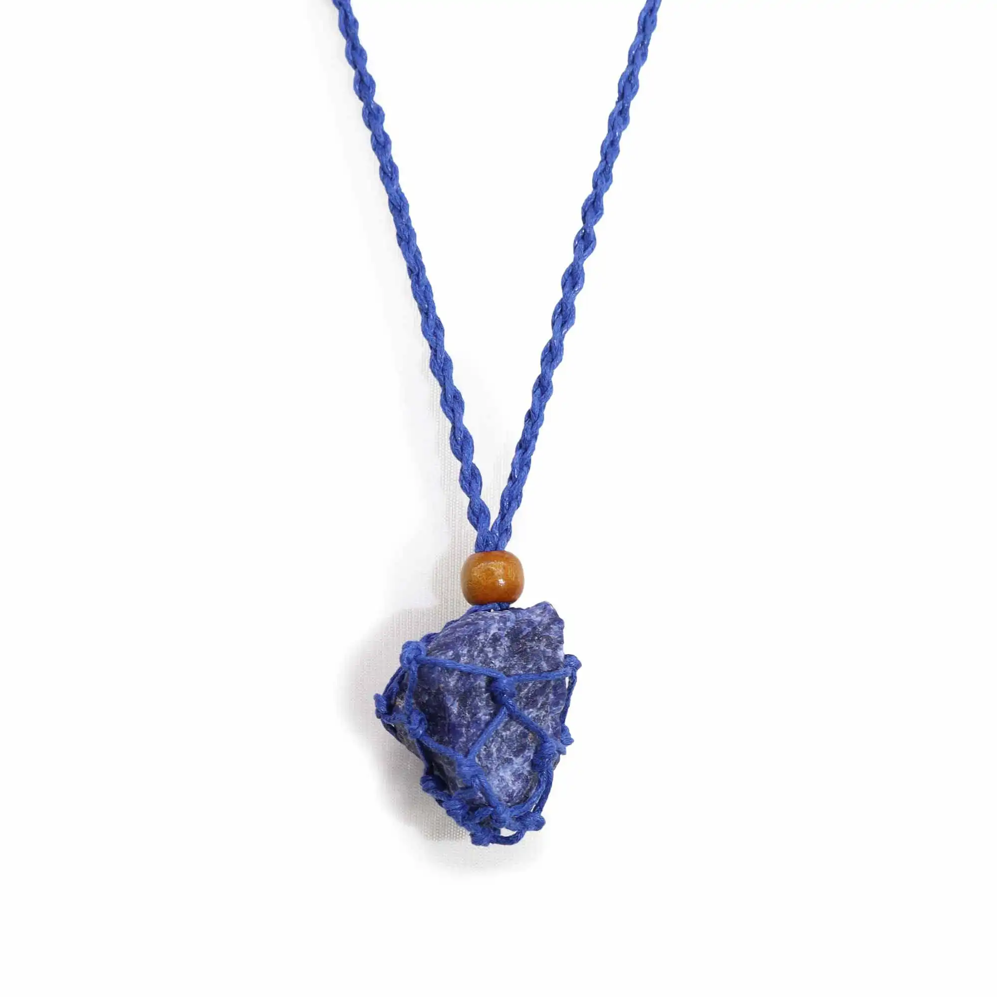Gemstone Necklace Cord – Navy | www.artisangoods.co.uk 2 Gemstone Necklace Cord – Navy | www.artisangoods.co.uk 1