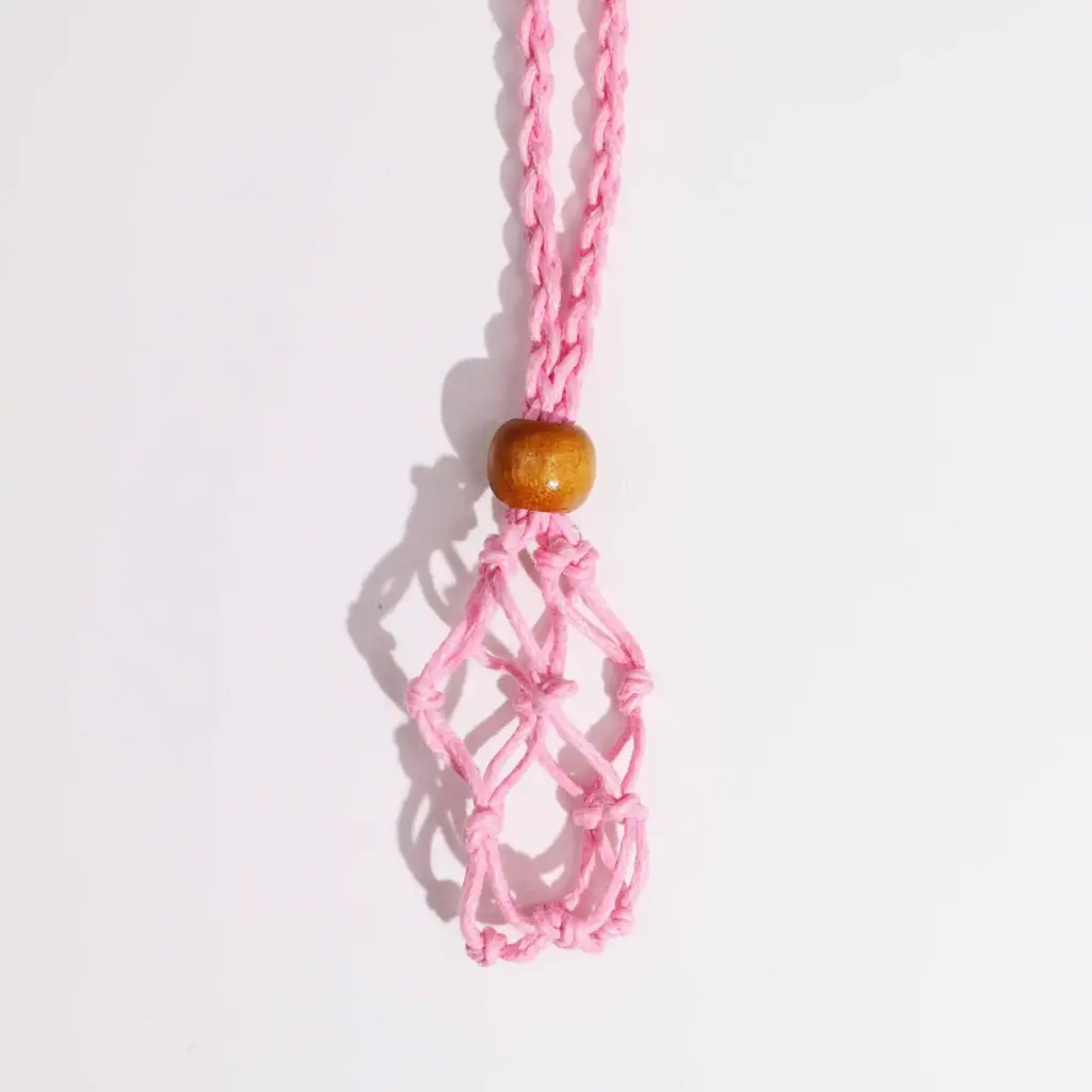 Gemstone Necklace Cord – Pink | www.artisangoods.co.uk 4
