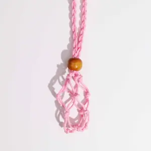 Gemstone Necklace Cord – Pink | www.artisangoods.co.uk 4