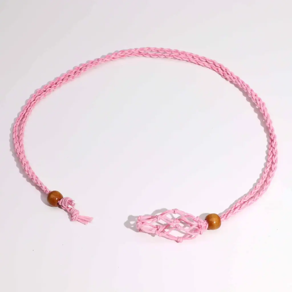 Gemstone Necklace Cord – Pink | www.artisangoods.co.uk 2