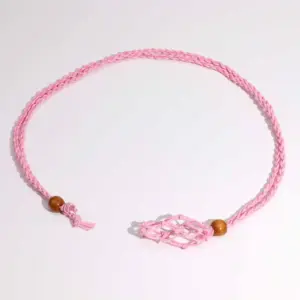 Gemstone Necklace Cord – Pink | www.artisangoods.co.uk 2