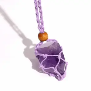 Gemstone Necklace Cord – Purple | www.artisangoods.co.uk 3