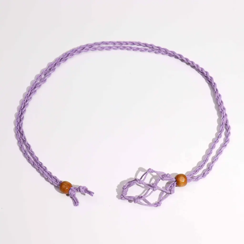 Gemstone Necklace Cord – Purple | www.artisangoods.co.uk 2