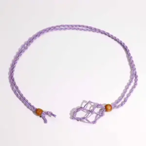 Gemstone Necklace Cord – Purple | www.artisangoods.co.uk 2