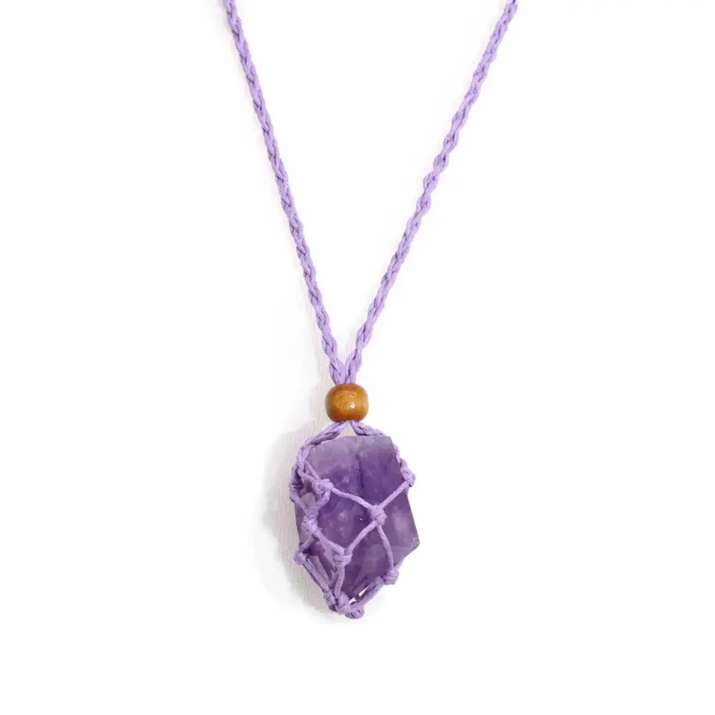 Gemstone Necklace Cord – Purple | www.artisangoods.co.uk