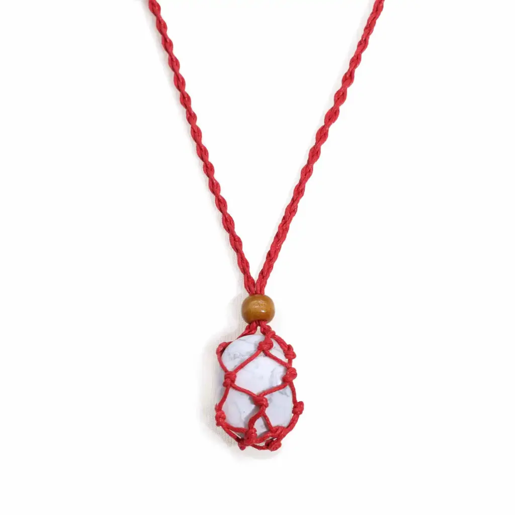 Gemstone Necklace Cord – Red | www.artisangoods.co.uk