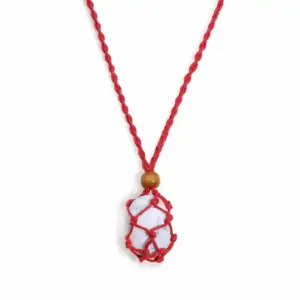 Gemstone Necklace Cord – Red | www.artisangoods.co.uk