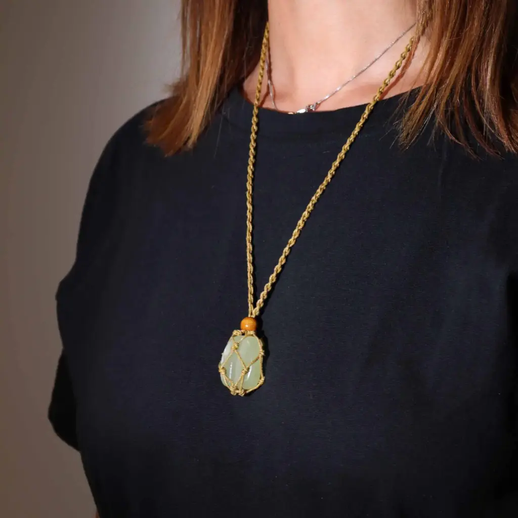 Gemstone Necklace Cord – Sand | www.artisangoods.co.uk 5