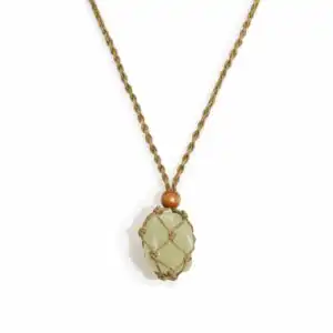 Gemstone Necklace Cord – Sand | www.artisangoods.co.uk 1