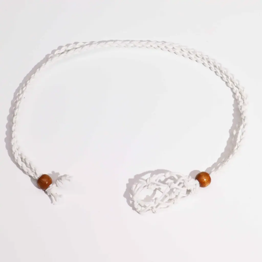 Gemstone Necklace Cord – White | www.artisangoods.co.uk 2