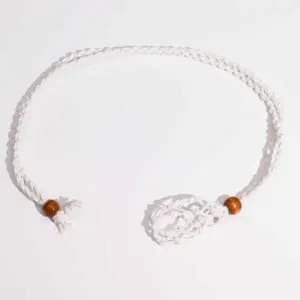 Gemstone Necklace Cord – White | www.artisangoods.co.uk 2