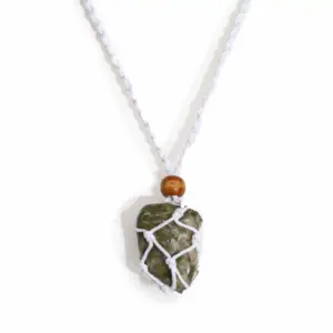 Gemstone Necklace Cord – White | www.artisangoods.co.uk