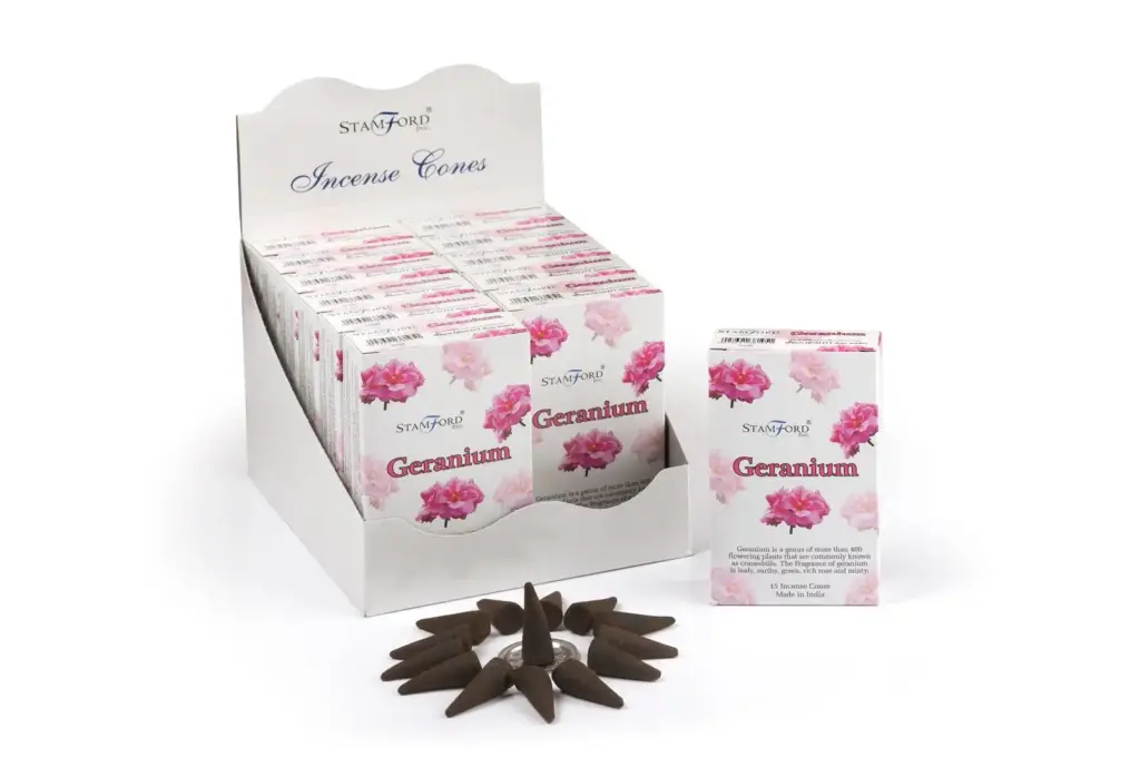 Geranium Incense Cones | www.artisangoods.co.uk