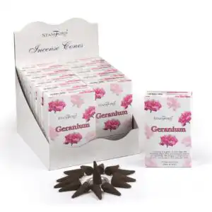 Geranium Incense Cones | www.artisangoods.co.uk