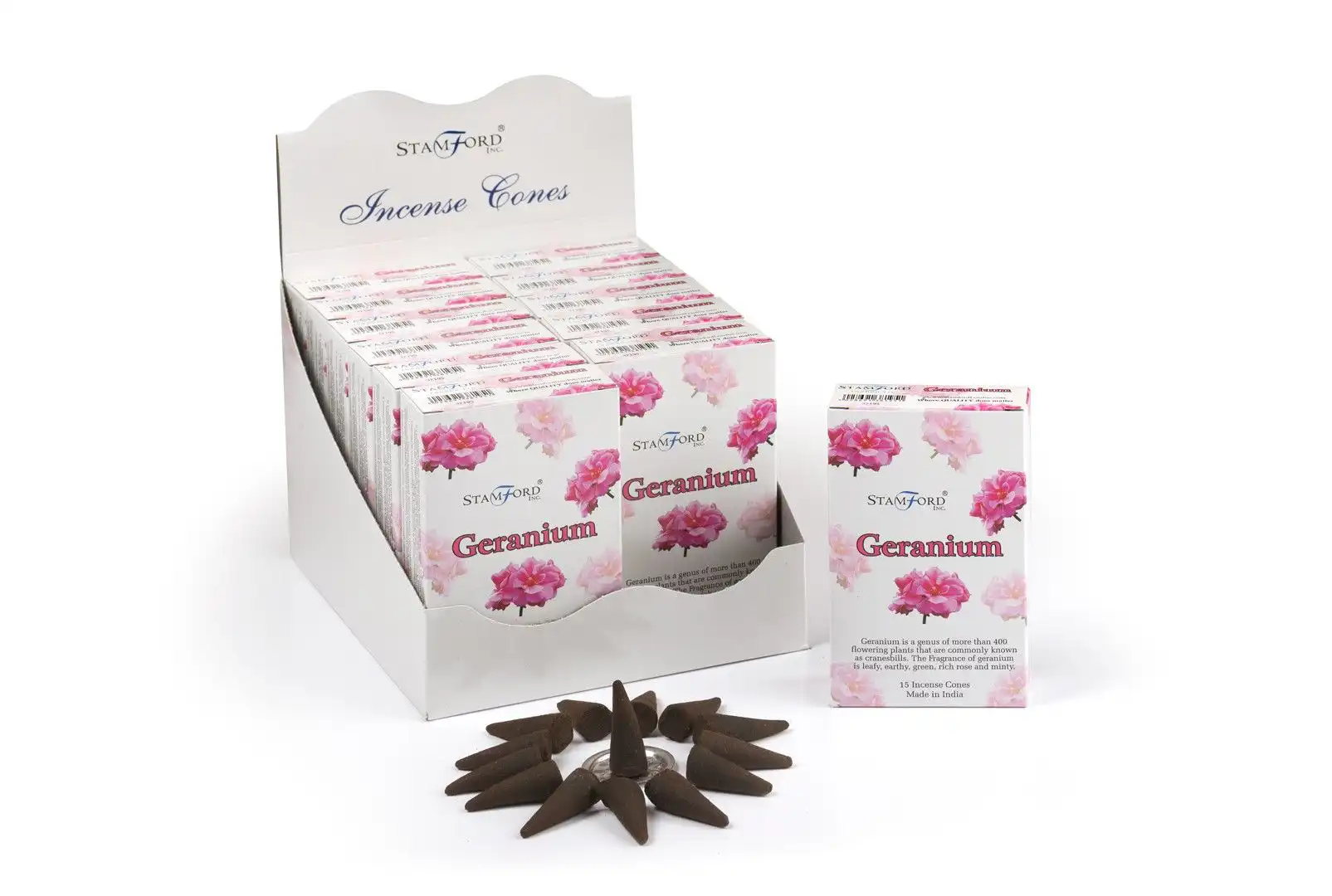 Geranium Incense Cones | www.artisangoods.co.uk 2 Geranium Incense Cones | www.artisangoods.co.uk