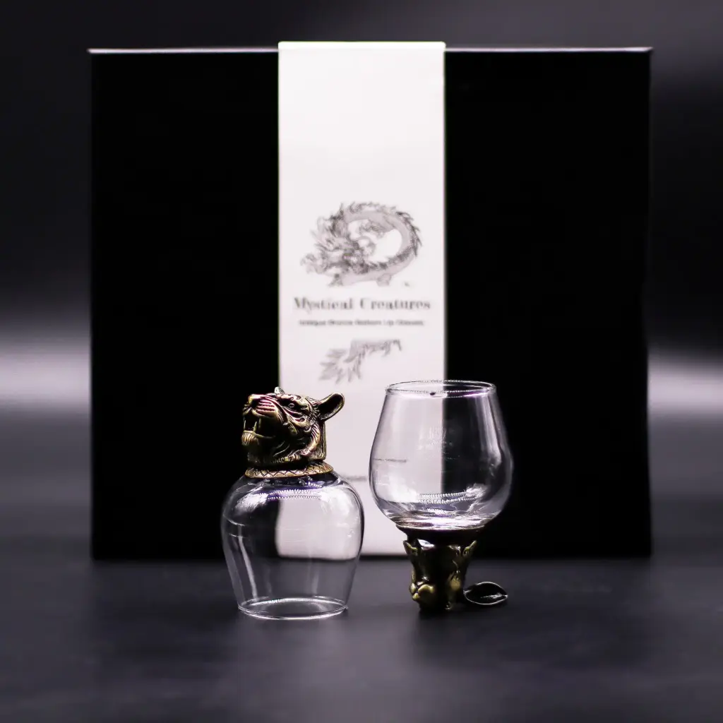 Gift Set of 6 Glasses (100ml) – Mystical Creatures – Antique Bronze | www.artisangoods.co.uk 7