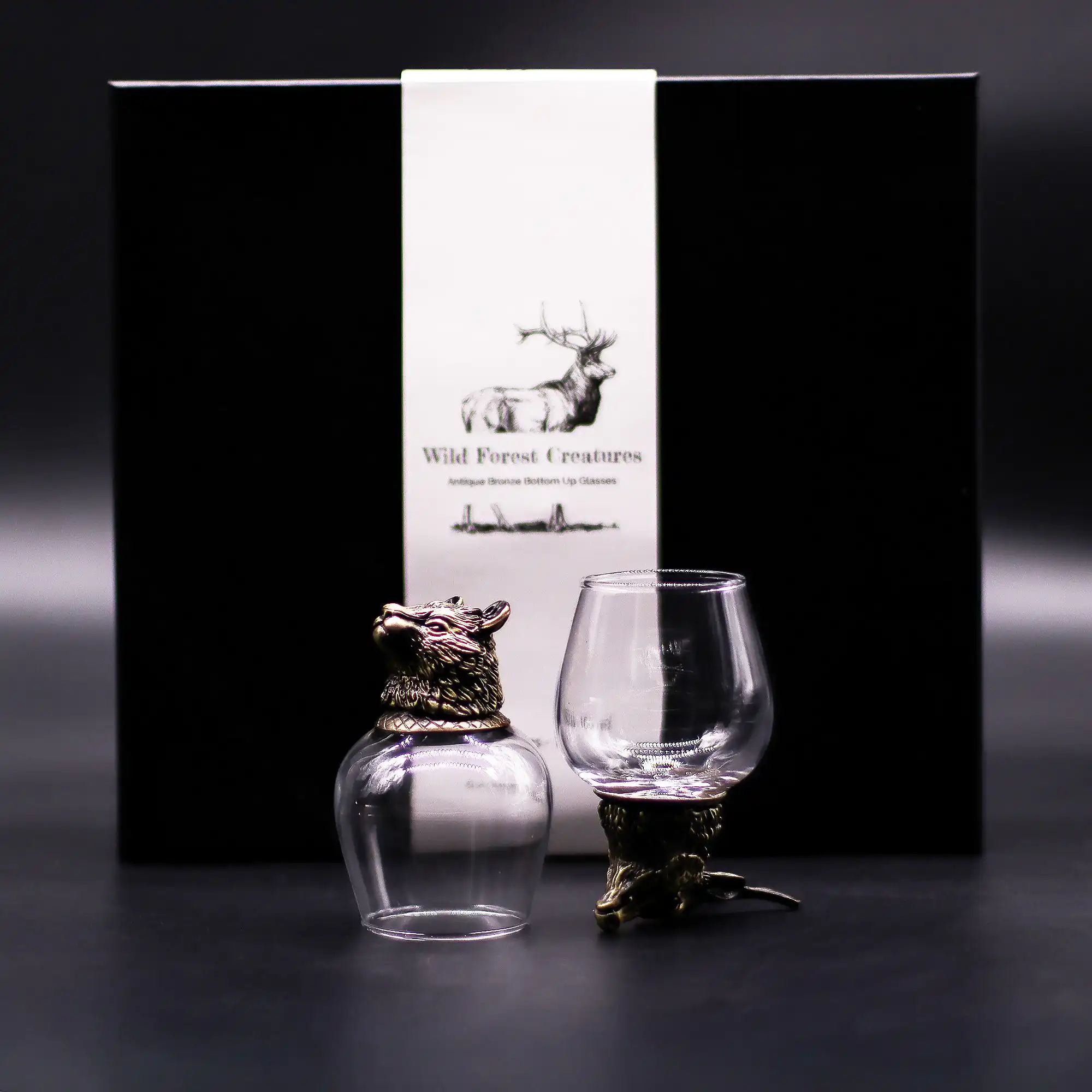 Gift Set of 6 Glasses (100ml) – Wild Forest Creatures – Antique Bronze | www.artisangoods.co.uk 8 Gift Set of 6 Glasses (100ml) – Wild Forest Creatures – Antique Bronze | www.artisangoods.co.uk 7