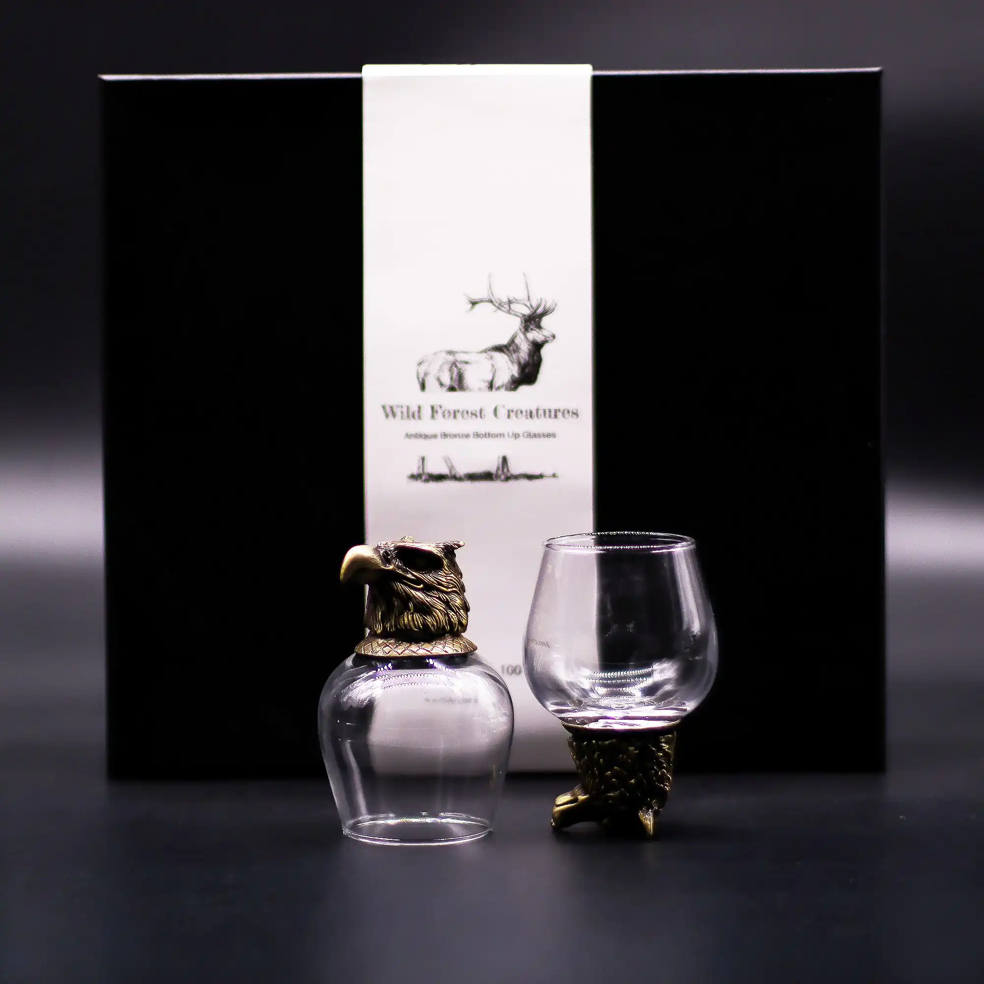 Gift Set of 6 Glasses (100ml) – Wild Forest Creatures – Antique Bronze | www.artisangoods.co.uk 6 Gift Set of 6 Glasses (100ml) – Wild Forest Creatures – Antique Bronze | www.artisangoods.co.uk 5
