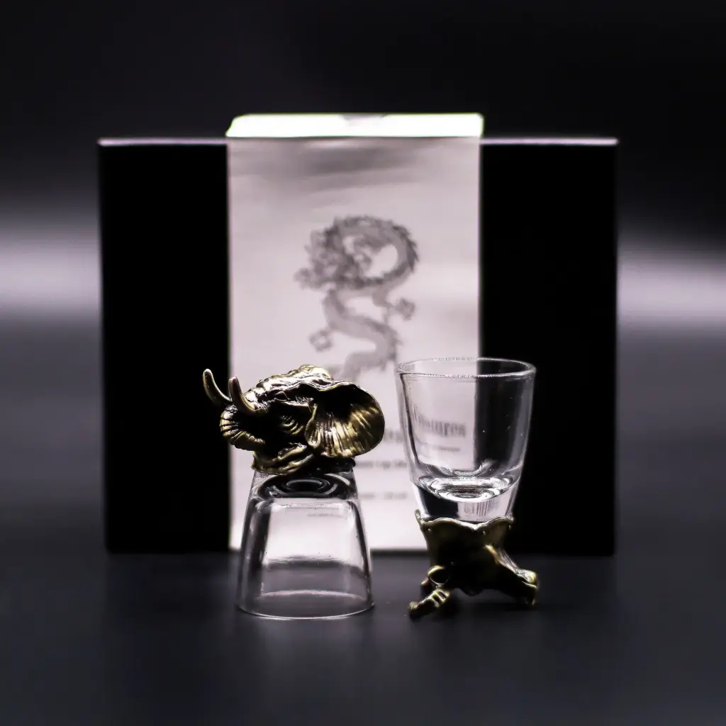 Gift Set of 6 Shot Glasses (50ml) – Mystical Creatures – Antique Bronze | www.artisangoods.co.uk 7